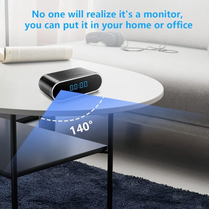 WiFi Hidden Camera with Clock, HD 1080P Indoor Security Camera with Night Vision and Motion Detective, Monitor Video Recorder - Image 7